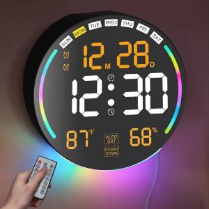 Large Digital Wall Clock