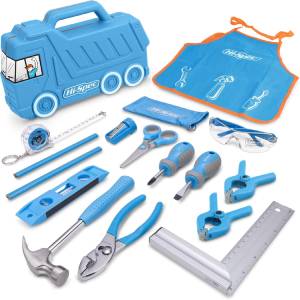 Hi-Spec 17pc Kids Tool Kit with Blue